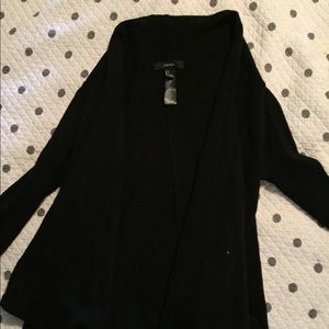 black cardigan